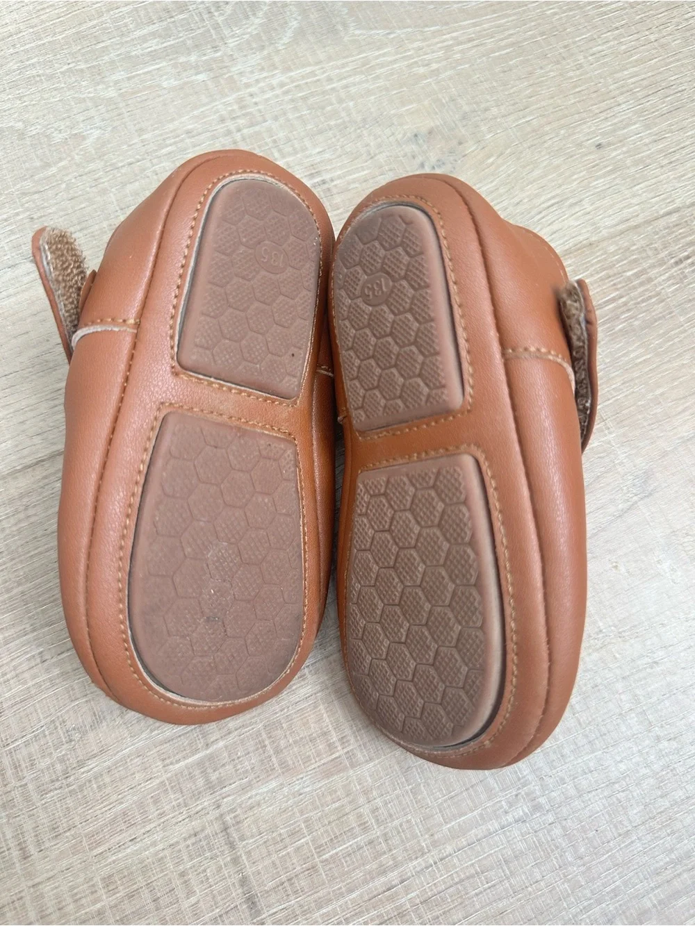 Feli & Flora Baby Tan Mary Jane Walker Shoes